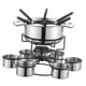 thumbnail image 4 of Juego de ollas para Fondue, calentador de mantequillas de acero inoxidable, multifunción, portátil, para el hogar, para fiestas, vacaciones, bodas al A, 4 of 4