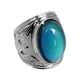 thumbnail image 3 of Eagle pattern mood ring emoción feeling color cambiando anillo de piedras preciosas 22mm, 3 of 3