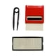 thumbnail image 2 of Kit De Sellos De Tinta Con Ranura Para Abatible Hacia Atrás, Número De Bricolaje, Para Padres, Maestros Y Escuela, 14 Mm X 38 Mm, Rojo, 2 of 5