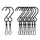 thumbnail image 4 of 10x Clips De Ganchos Giratorios En Forma De S Para Colgar Flores De Viento De Jardín/macetas, 4 of 5