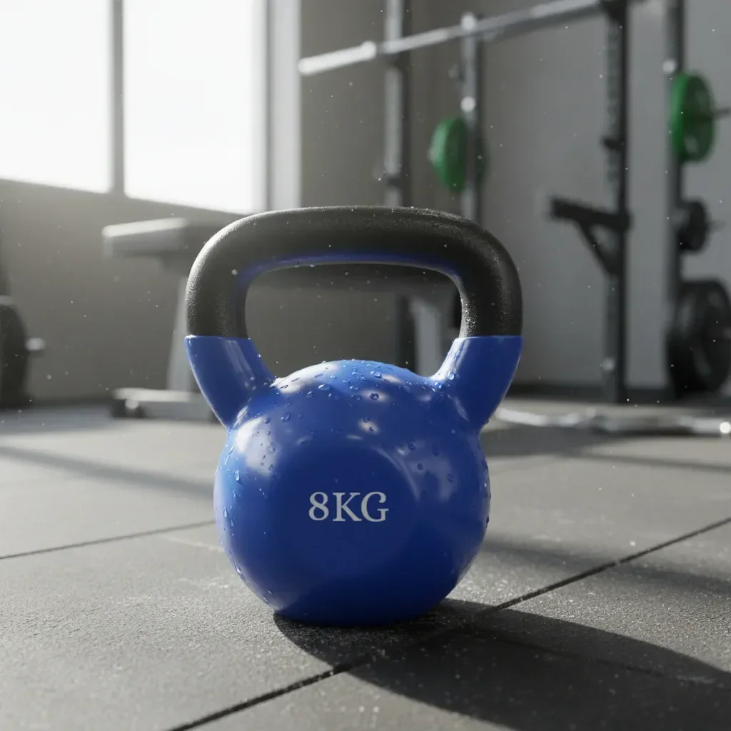 Linea Sport - Pesa Rusa Kettlebell 8 Kg De Acero Con Recubrimiento De Vinilo