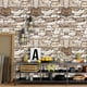 thumbnail image 1 of 1 Roll, 3D Vintage Brick Wallpaper, Self Adhesive Removable PVC Wallpaper, Peel And Stick Wallpaper For Kitchen Bedroom Living Room Countertop Funiture, Renovation Wallpaper, Home Decor And Furnitur, 1 of 4