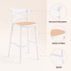 thumbnail image 5 of Pack de 4 Taburetes Crossback Danubio - Blanco, 5 of 7