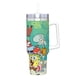 thumbnail image 2 of Bob Esponja Vaso aislado de acero inoxidable con asa, diseño temático, regalo para familia, amigos y fans; incluye pajita y encaja en el portavasos estándar, 40 oz, 2 of 6