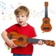 thumbnail image 1 of Guitarra de ukelele de juguete musical Woozettn Kids, 44 cm, con 4 cuerdas, 1 of 7