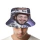 thumbnail image 4 of Posty Austin Post Malone Sombrero bucket para adultos, gorra de protección solar, sombrero de pescador plegable para viajes al aire libre, pesca y actividades de verano, 4 of 6