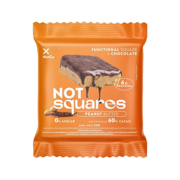 Barra de Proteina NotSquare Peanut Butter, 30 g