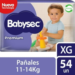 Pañales De Bebé Babysec Premium Cuidado Total 54Un Xg