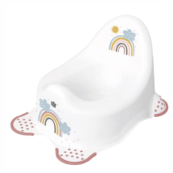 Bacinica Adam "Arco Iris" Con Función Antideslizante Blanco