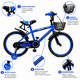 thumbnail image 2 of Bicicleta Infantil Niño Aro 14 Canasto Ruedas Apoyo Mamakids Azul, 2 of 6