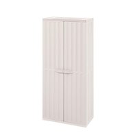 Armario Grande Multiuso Almendra Rimax Ruedas No 18 Kg Por Repisa Gris