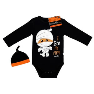 Bambino - Body Y Gorrito Halloween Momia Niño 6-9 Meses