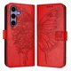 thumbnail image 1 of Funda Cartera Mariposa Para Samsung Galaxy S24 Con Soporte Y Ranuras Para Tarjetas Rojo, 1 of 5