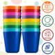thumbnail image 2 of Juego de 18 vasos de plástico para beber para niños pequeños, 240 ml - PLASKIDY, 2 of 5