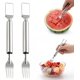 thumbnail image 1 of Cortador sandía 2 en 1 tenedor doble cabezal fruta hogar cocina fiesta, 1 of 7