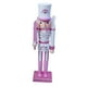 thumbnail image 2 of Figuras Cascanueces Sparkle 30cm Madera Únicas Para Dormitorio Bastón Rosa, 2 of 3