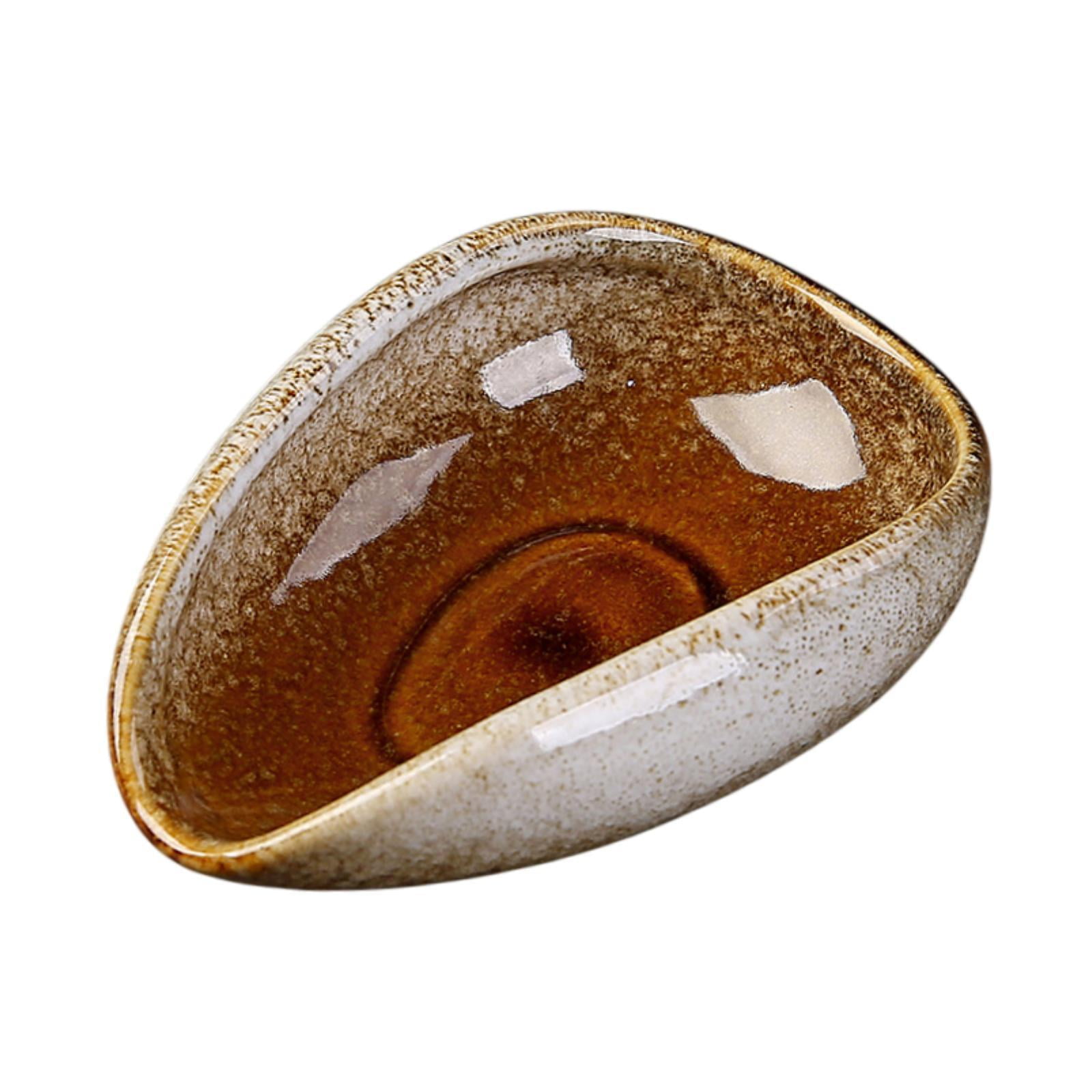 Magideal - Tazón Para Tazas De Café Con Tazón De Café Con Tazas De Tazón, Accesorios De Té, Utensilio Moderno, Bandeja De Dosificación De Una Sola Cerámica Para Blanco