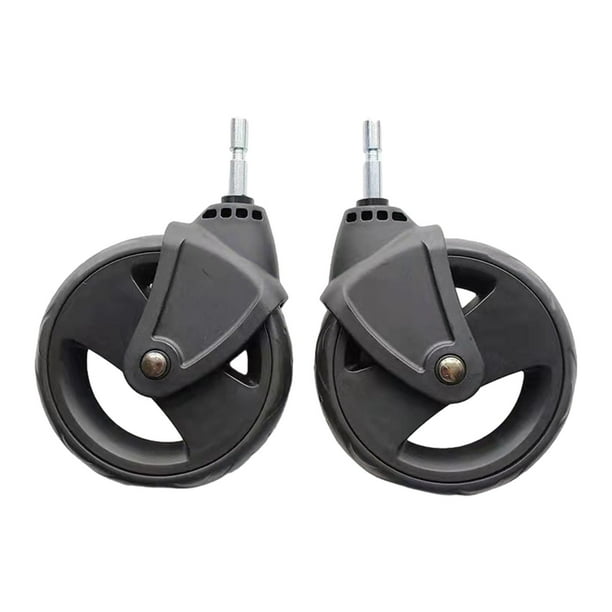 2x Ruedas de carrito Accesorio práctico para cochecito de niños Neumáticos de carrito 13,5 cm de diámetro Rueda de carrito de bebé Accesorio para coch