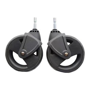 Magideal - 2X Ruedas De Carrito Accesorio Práctico Para Cochecito De Niños Neumáticos De Carrito 13,5 Cm De Diámetro Rueda De Carrito De Bebé Accesorio Para Coch