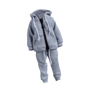 Magideal - Figura De Acción A Escala 1/12, Ropa, Disfraz, Sudadera Con Capucha Y Pantalones, Traje Deportivo Diario De Moda, Miniatura Para Figuras De Acción De Gris