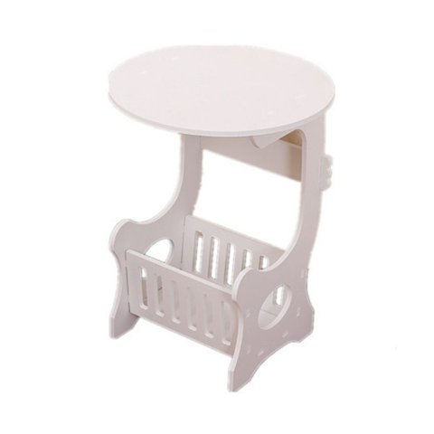 Click Ventas - Mesa Auxiliar Dormitorio Living Con Cesta Revistera Multiuso