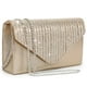 thumbnail image 3 of Bolso de noche de satén esmerilado Dasein Clutch Purse para mujer, 3 of 3
