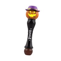 Magideal - Varita Sopladora De Burbujas De Halloween Varita De Burbujas Iluminada Para Niños Pequeños Regalo De Calabaza