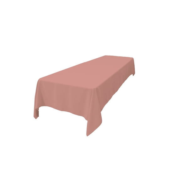 Mantel LA, lino, poliéster, popelina, 152 x 366 cm, color rosa polvoriento