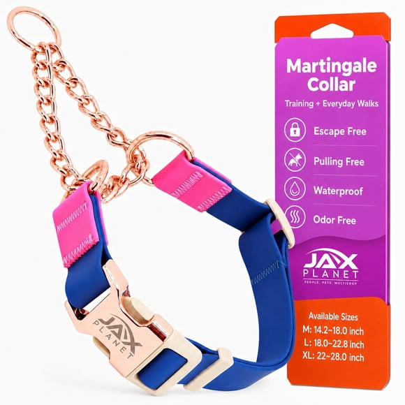 Collar Martingale Impermeable Azul Rosa Jelly – JAX PLANET