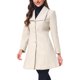 thumbnail image 4 of INSPIRE CHIC Abrigo Elegante de Mujer con Botonadura Simple, Manga Larga, Abrigo de Invierno Cálido, Solapa, Línea A, Abrigo de Oficina, Talla XS, Beige, 4 of 6