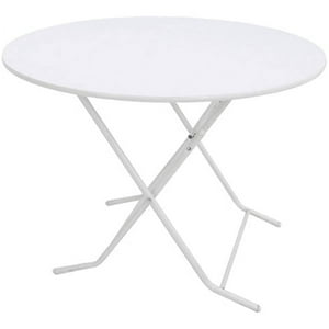 Agm - Mesa Plegable Redonda Blanco