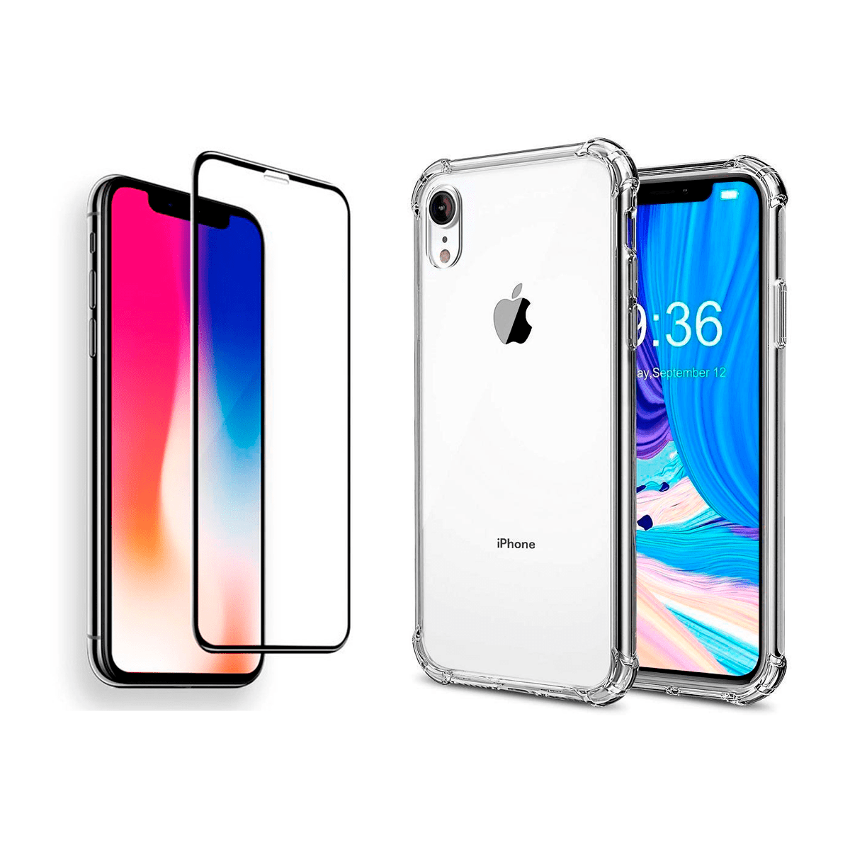 Joigo - Carcasa Para Iphone Xr Transparente + Lamina