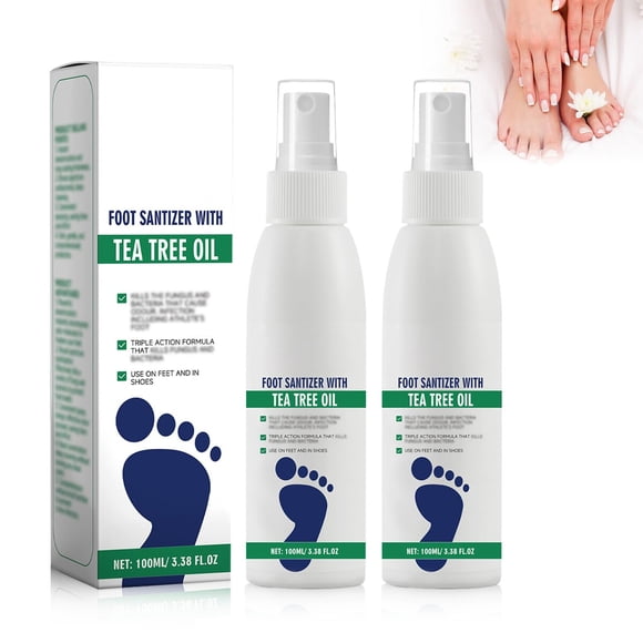Spray para Pies Ximonth 2 pcs 100 ml Aceite de Árbol Control Olor