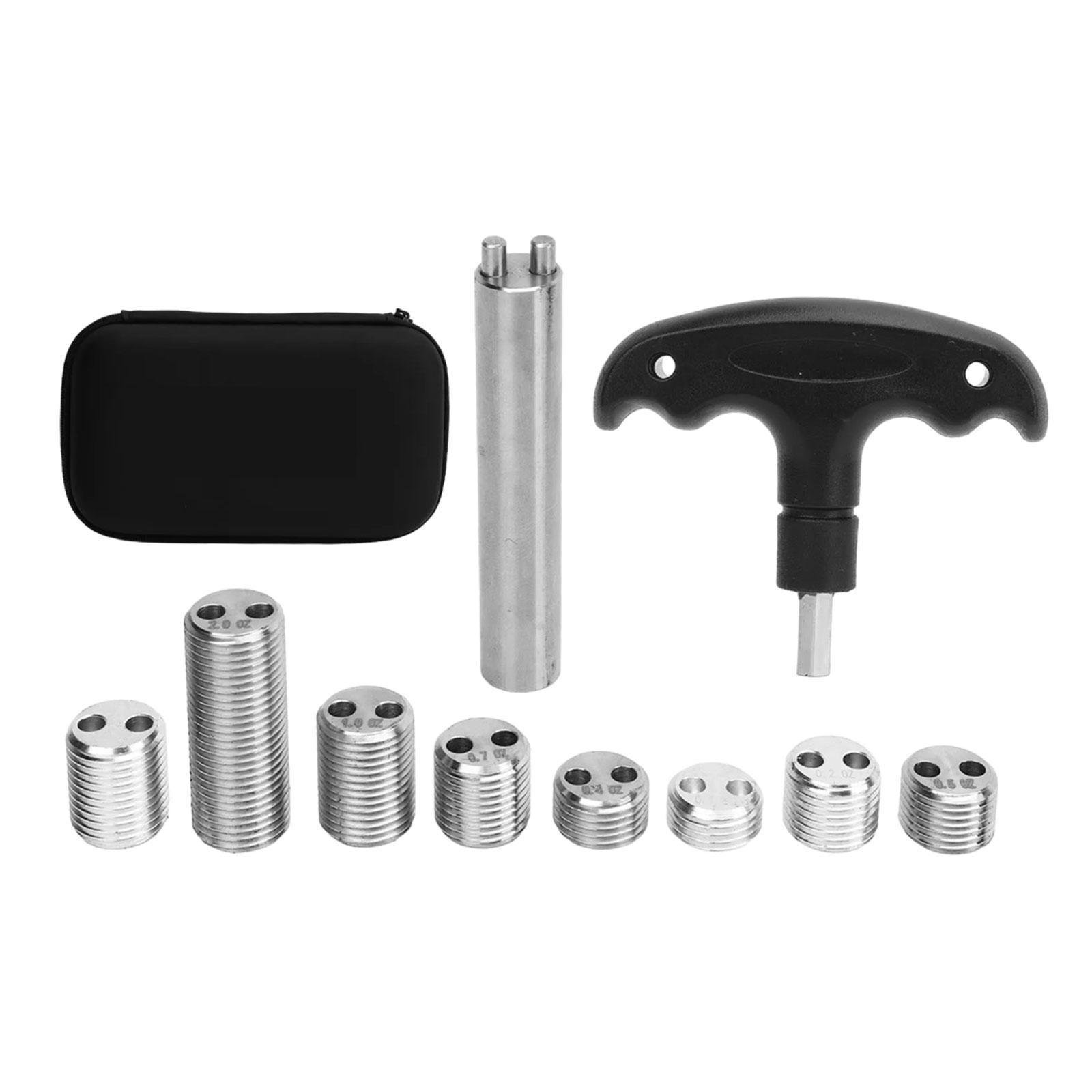 Magideal - 8 Piezas Pernos De Peso Para Tacos De Billar, Pesos Para Tacos De Billar, Tornillos De Peso Para Tacos De Billar De Aluminio Para Una Mejor Sensación