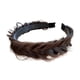 thumbnail image 4 of Diadema Trenzada Para El Cabello, Diadema Trenzada Hecha A Mano, Banda Para El Cabello Gruesa Para Mujer, Marrón Oscuro, 4 of 4