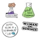 thumbnail image 2 of 4x Broches Esmaltados Alfileres Científicos Aleación Para Decoración De Mochila Amante De La Ciencia, 2 of 5