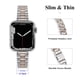 thumbnail image 3 of Correa de reloj CSJCUBIC de acero inoxidable de 38-44 mm para mujer, 3 of 7
