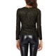 thumbnail image 3 of INSPIRE CHIC Top de Mujer de Manga Larga Brillante con Purpurina Brillante Metálico Talla M Negro Brillante, 3 of 6