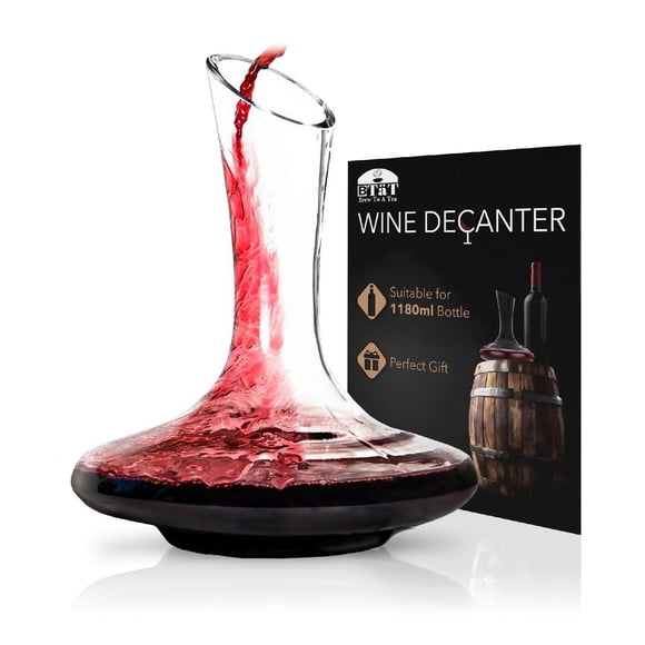 Decantador de vino Brew To A Tea 1180 ml cristal sin plomo