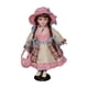 thumbnail image 4 of Muñeca de de 15,75 Pulgadas, Muñeca de Cerámica Hermosa con Sombrero Y Pelo, Muñeca Decorativa de Cerámica para Mesa Ornamental, Regalo para Rosa, 4 of 5