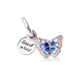 thumbnail image 1 of Dangle Charm Pandora Moments Blue Butterfly Quote Double Dangle, 1 of 2