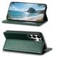 thumbnail image 2 of Funda tipo cartera para Samsung Galaxy S25 Ultra de piel con cierre magnético, ranuras para tarjetas y correa para la muñeca Verde, 2 of 6