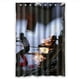 thumbnail image 1 of Cortina de ducha Alienware, juego de cortinas de baño con ganchos, tamaño 48 x 72 pulgadas, 1 of 3