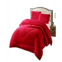 Genérico - Cobertor Plush Con Chiporro 2 Plaza Color Rojo