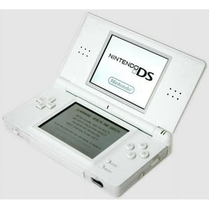Nintendo Ds Lite Restaurada Auténtica En Color Blanco Polar Con Lápiz Y Cargador (Reacondicionada)