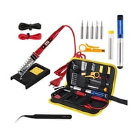 Ioensy - Juego De Soldador Adaptador Estadounidense Multiusos 80W Para Tallar Soldadura Reparación Rojo