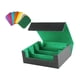 thumbnail image 2 of Caja organizadora de cartas de juego premium con 8 divisores y estuche para cartas deportivas Verde, 2 of 5