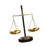 Bothyi - Soporte De Hierro Para Joyas, Diseño De Escala De Libra, Para Estudio, Oficina, Jubilación, 18 X 22,5 Cm