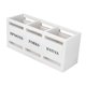 thumbnail image 4 of Soporte Para Utensilios De Cocina, Caja Organizadora De Cubiertos Resistente De 3 Rejillas Para Fiestas, Hogar Y Exteriores, Color Blanco, 4 of 5