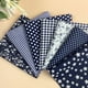 thumbnail image 1 of 7pcs Navy Blue Cotton Fabric, Printed Patchwork Fabric, Stitching Fabric For DIY Sewing Scrapbooking Quilting, 1 of 2